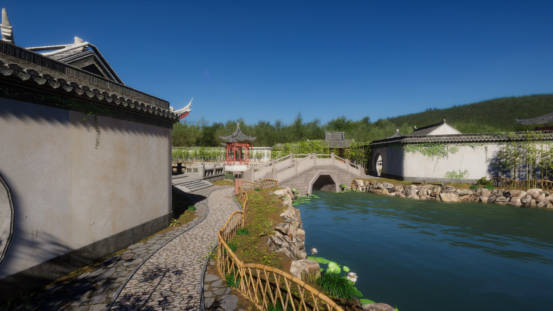 VR Chinese Garden Tour (HD): Flying as a dragonfly screenshot 3