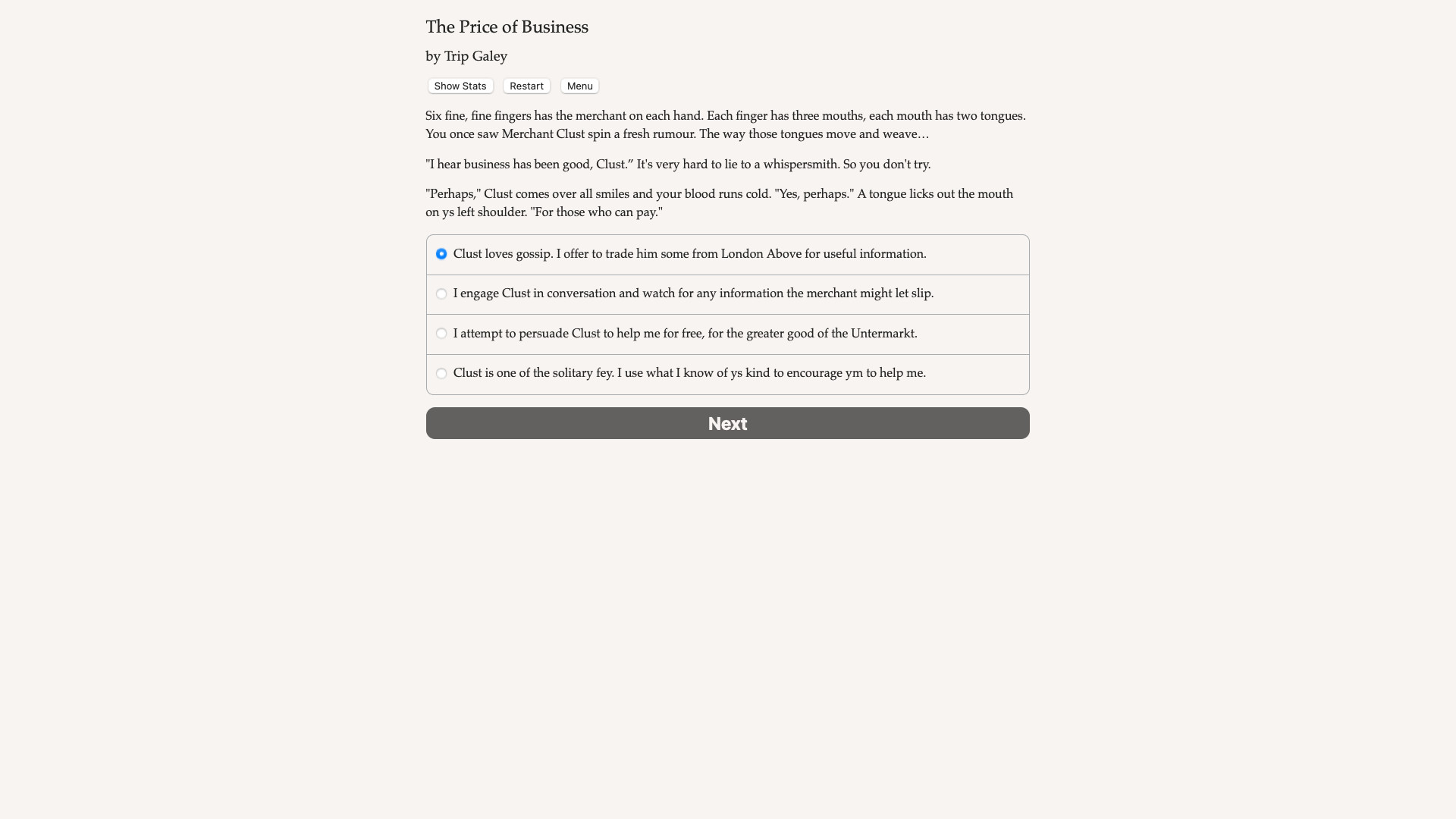 Faerie's Bargain: The Price of Business screenshot 4