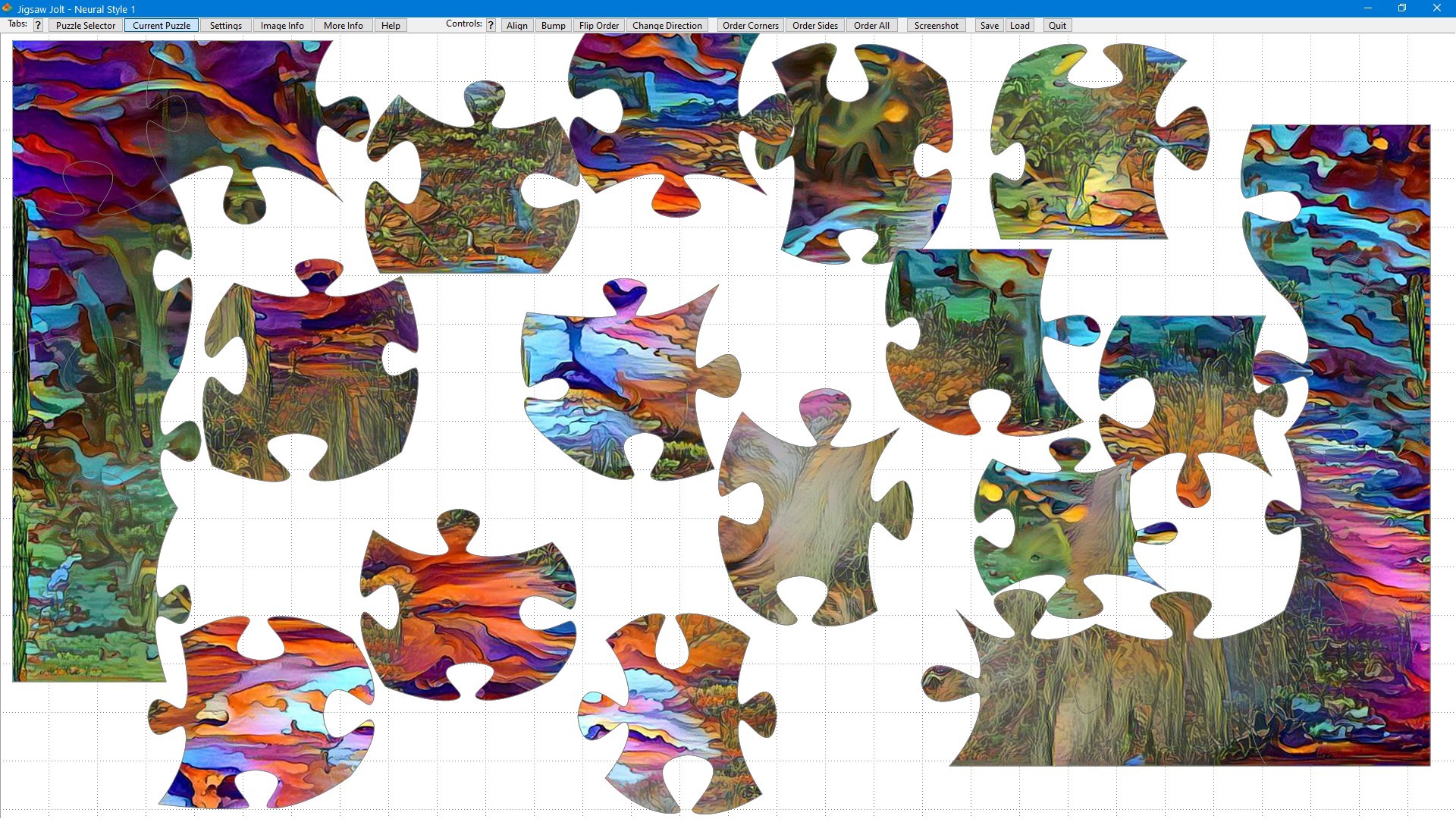 Jigsaw Jolt: Neural Style 1 screenshot 2