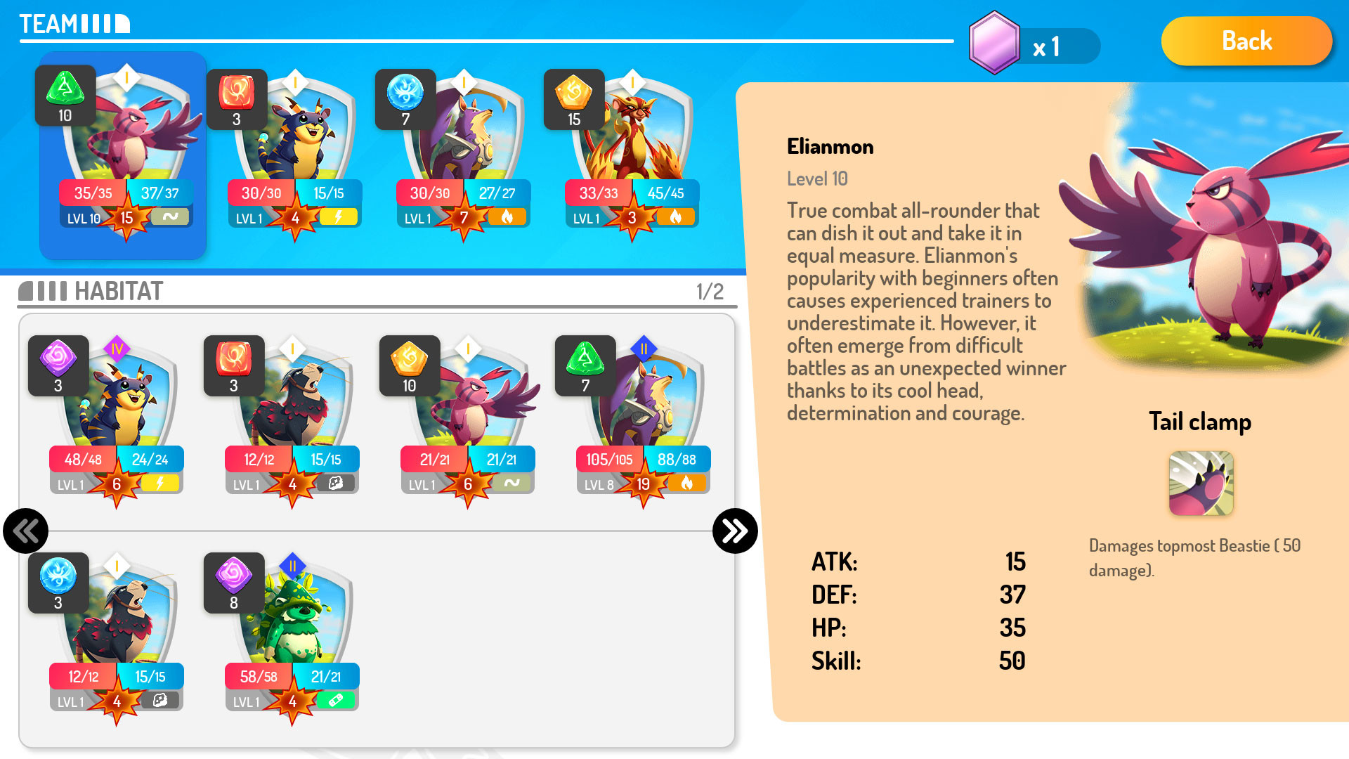Beasties - Monster Trainer Puzzle RPG screenshot 7