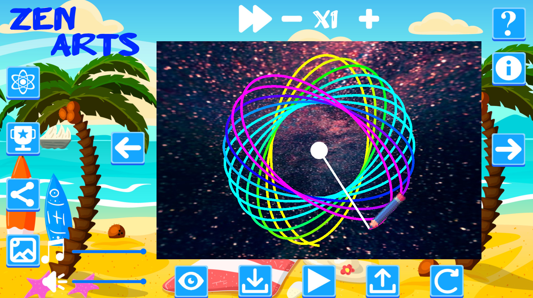 Zen Arts: Relaxing Pendulum Paint Simulator screenshot 2