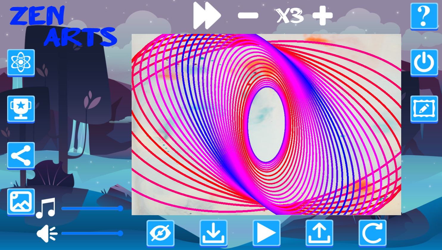 Zen Arts: Relaxing Pendulum Paint Simulator screenshot 3