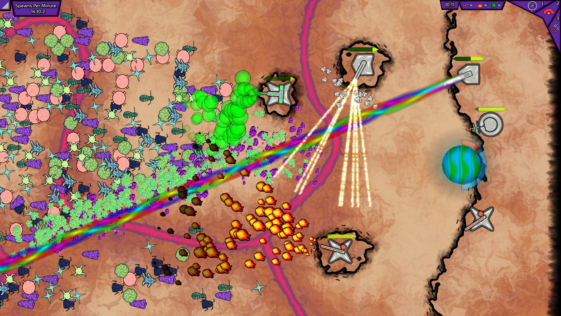 Swarming Planet screenshot 1