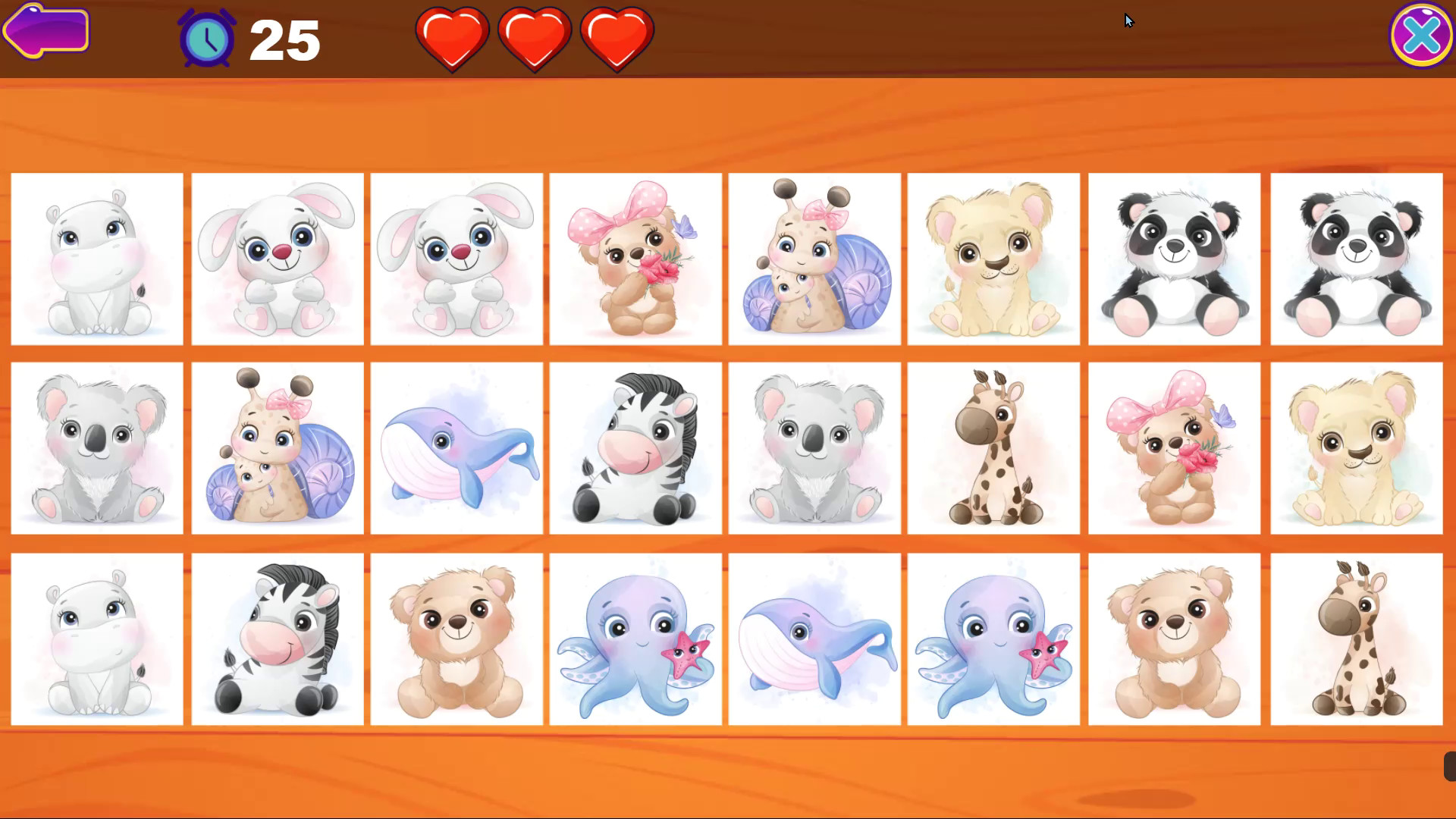 Cute Animals Memory Card Game screenshot 5