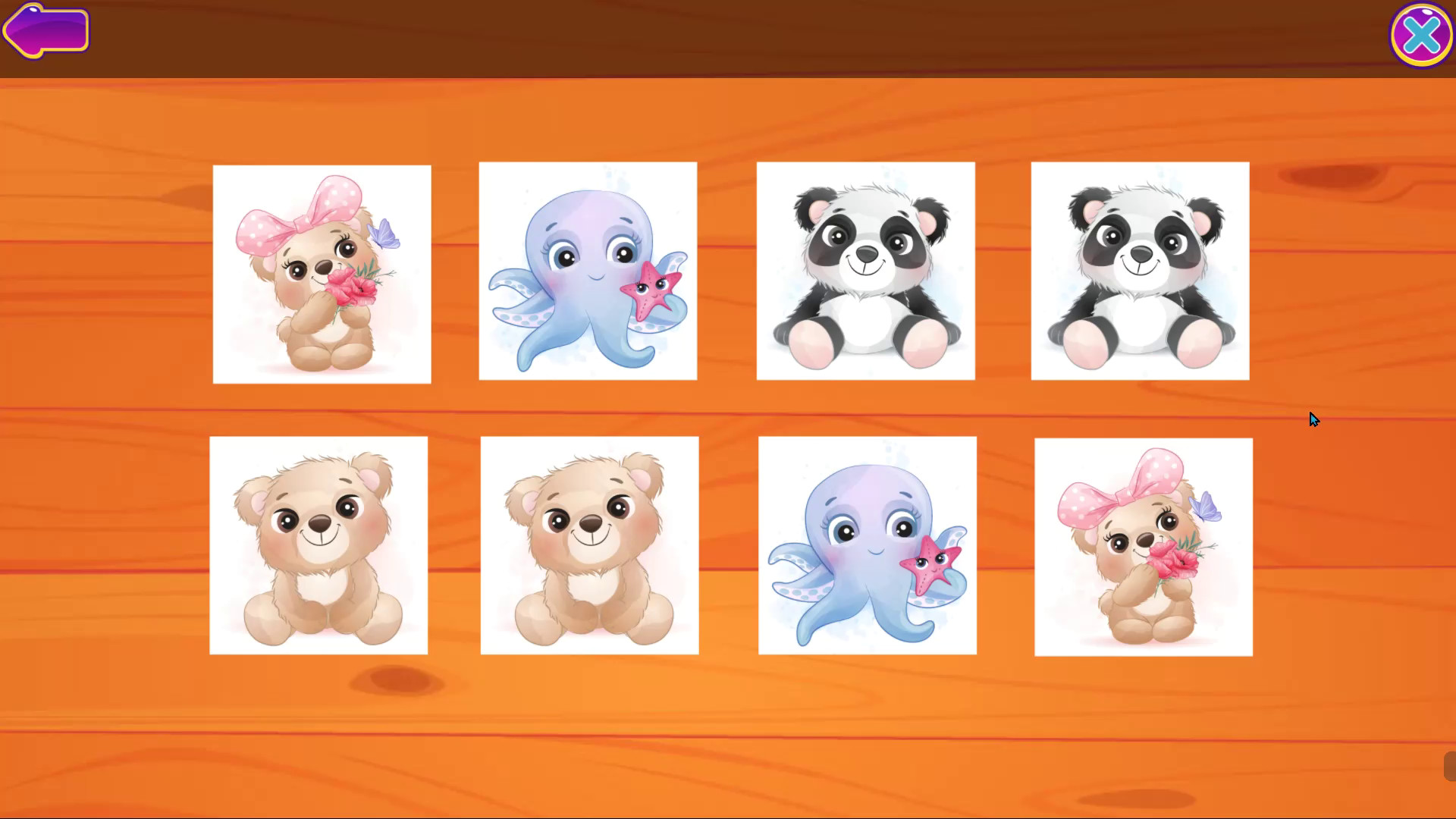 Cute Animals Memory Card Game screenshot 3
