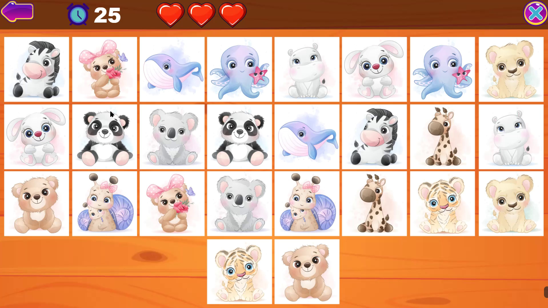 Cute Animals Memory Card Game screenshot 4