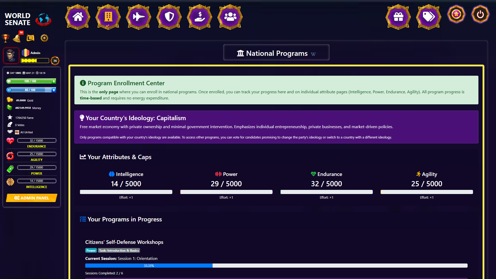 World Senate screenshot 6