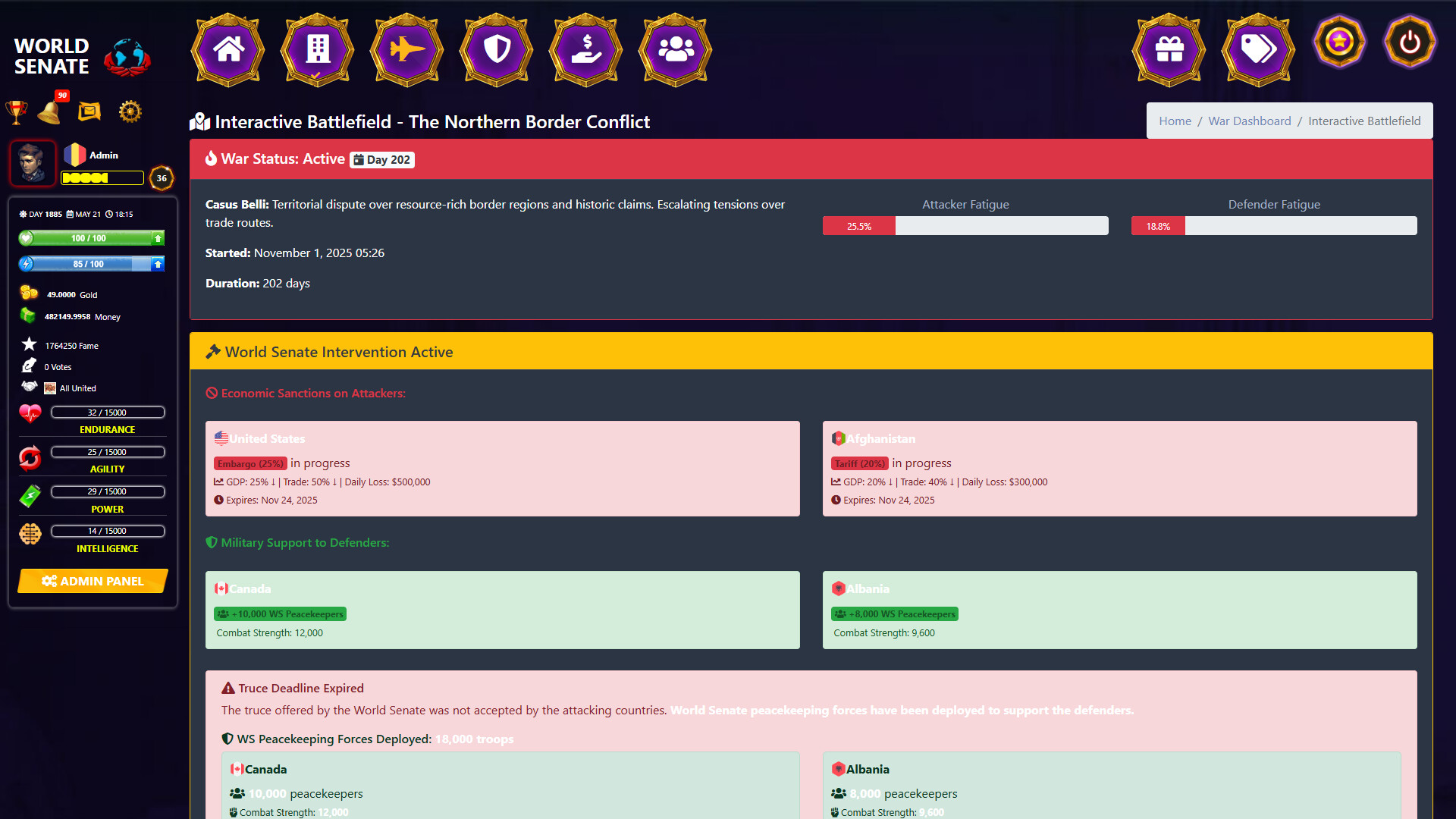 World Senate screenshot 2