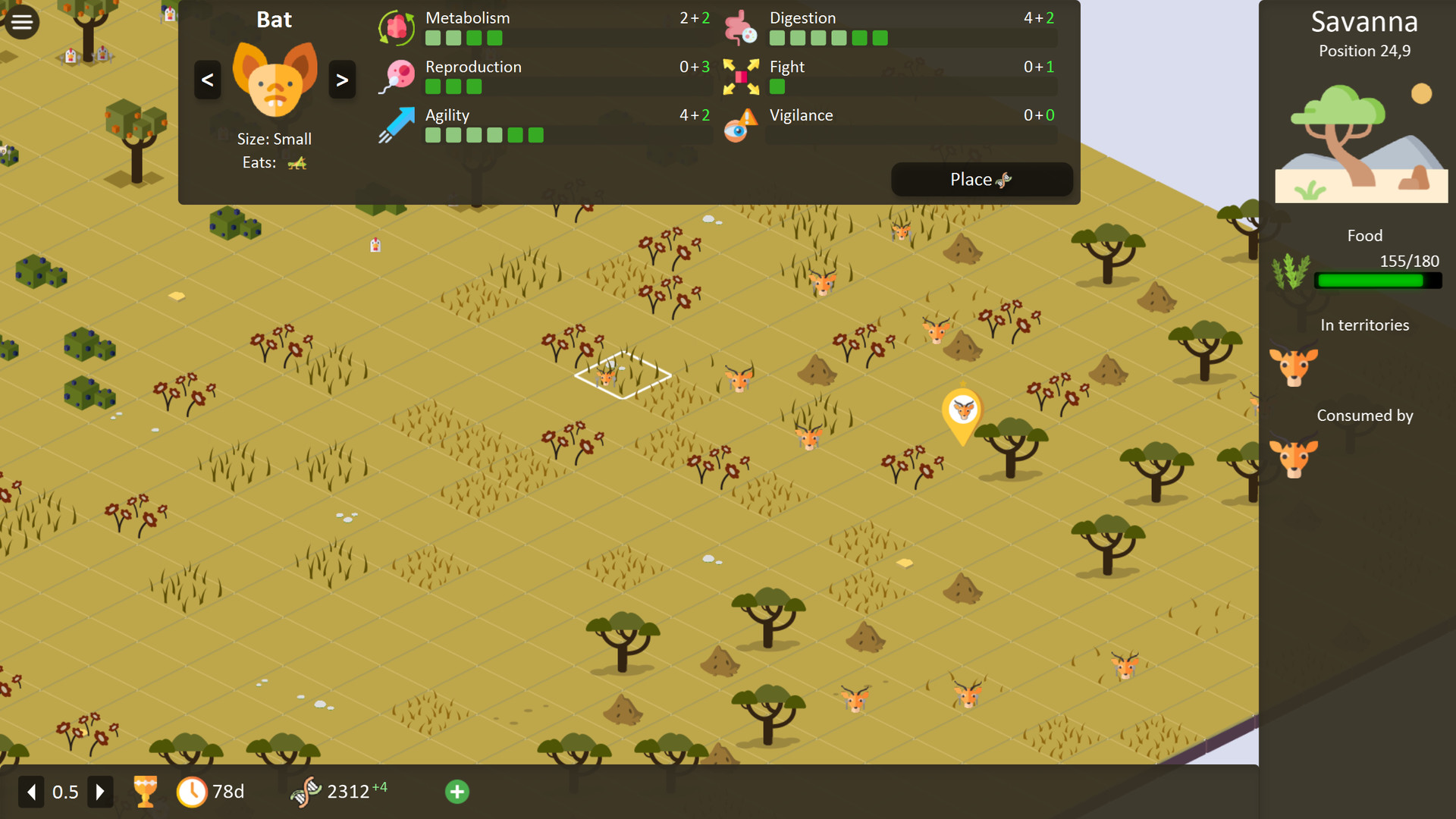 Territory: Animals Genetic Strategy screenshot 3