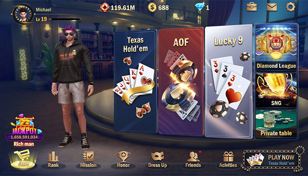 Hi Poker 3D:Texas Holdem screenshot 1