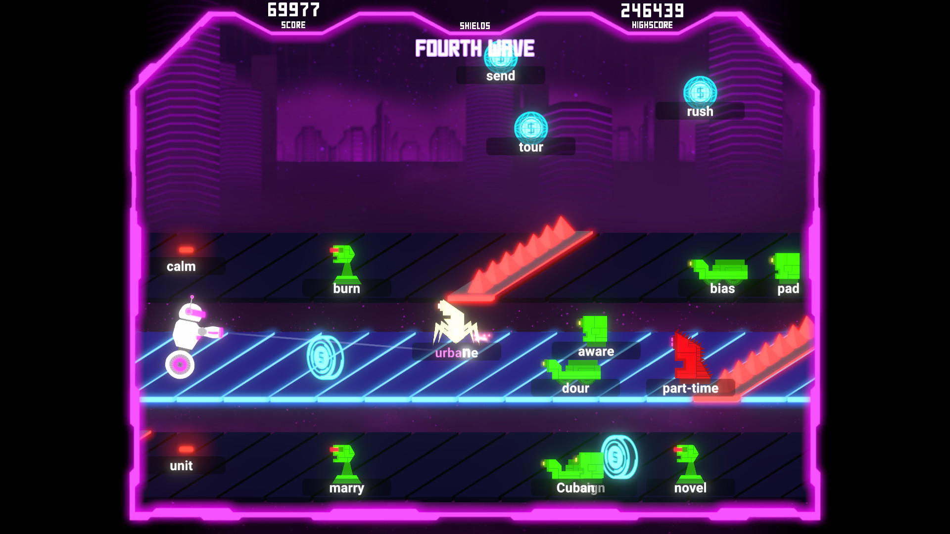 Tybot Invasion: The Typing Runner screenshot 2