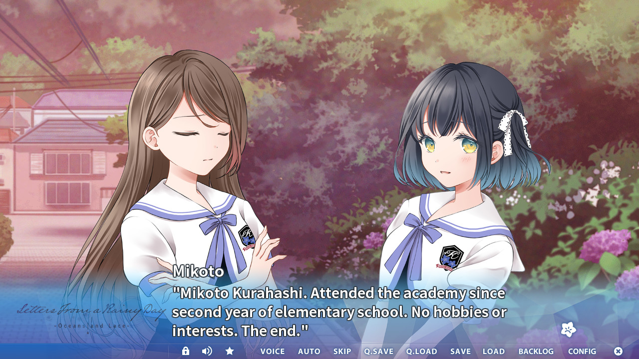 Letters From a Rainy Day -Oceans and Lace- screenshot 1