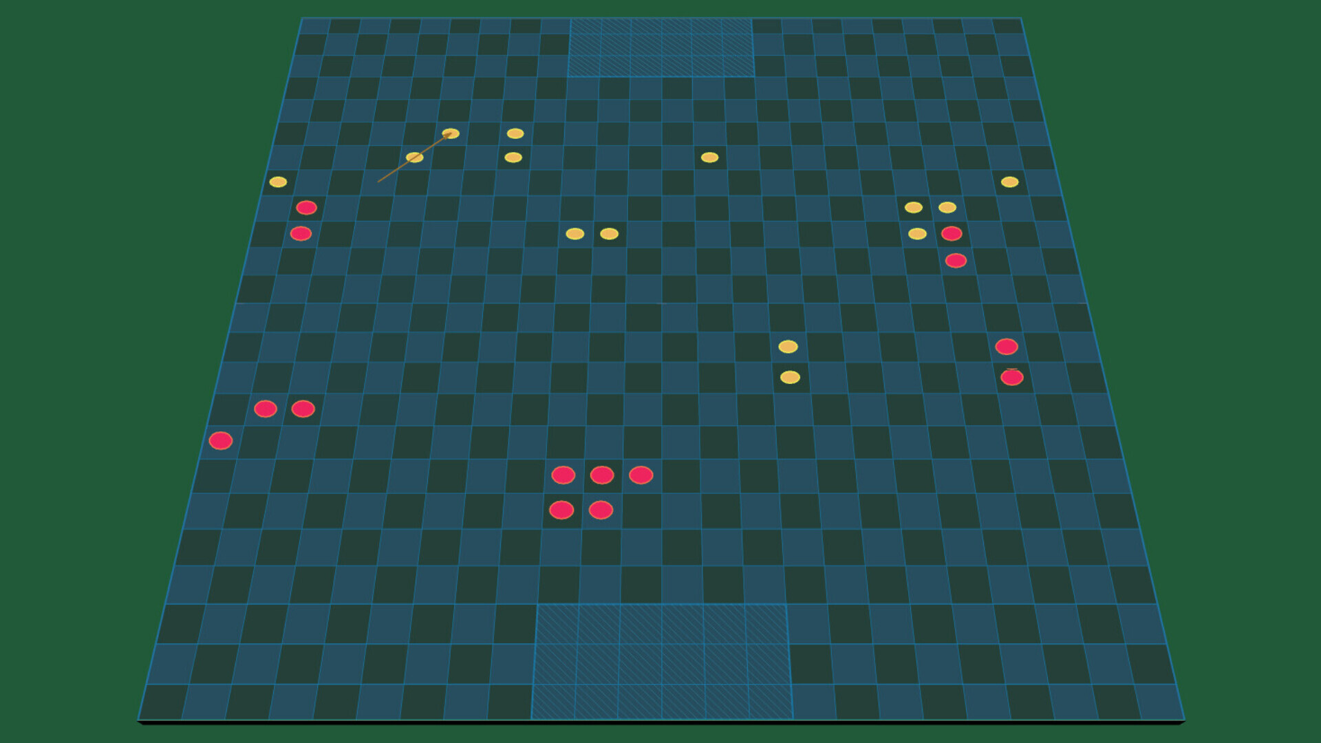 Ukrainian Soccer ( any two points directed towards the net can score ) screenshot 2