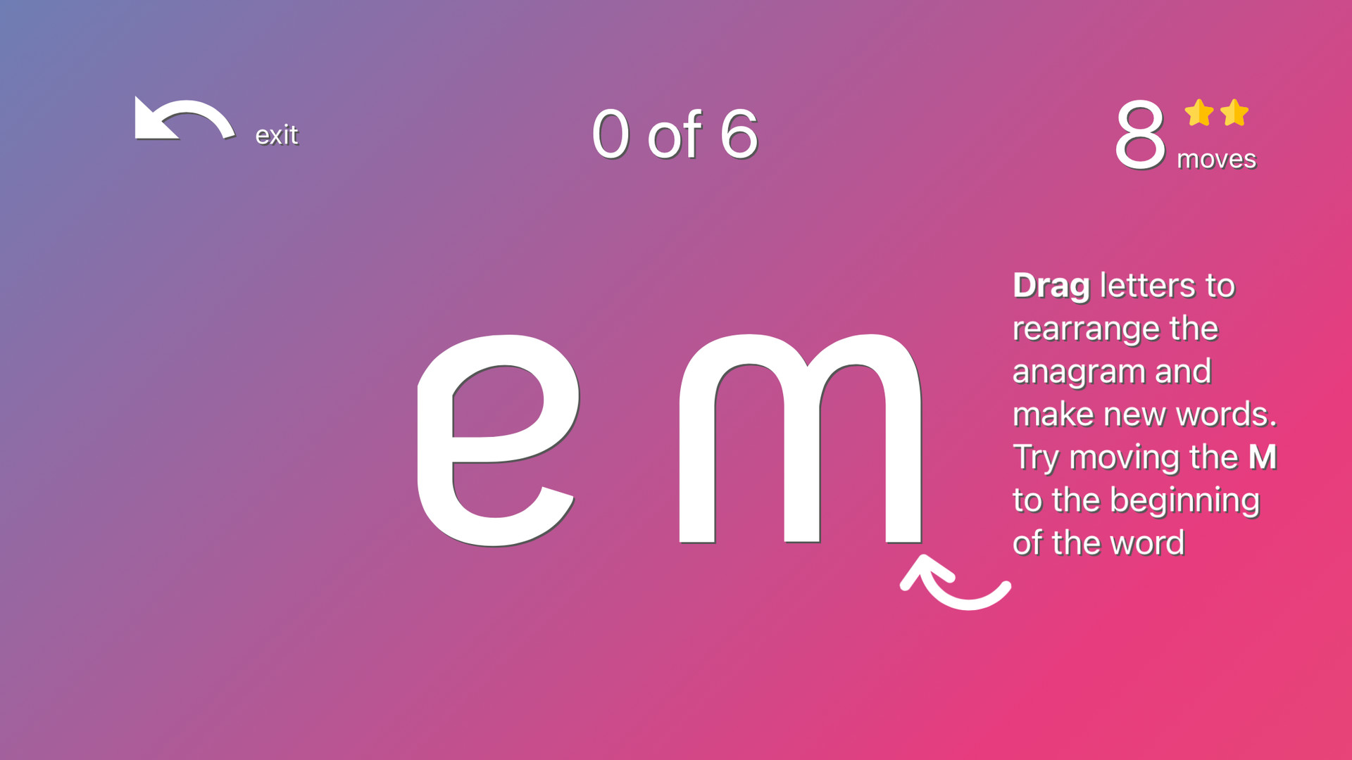 Anagraphs: An Anagram Game With a Twist screenshot 2