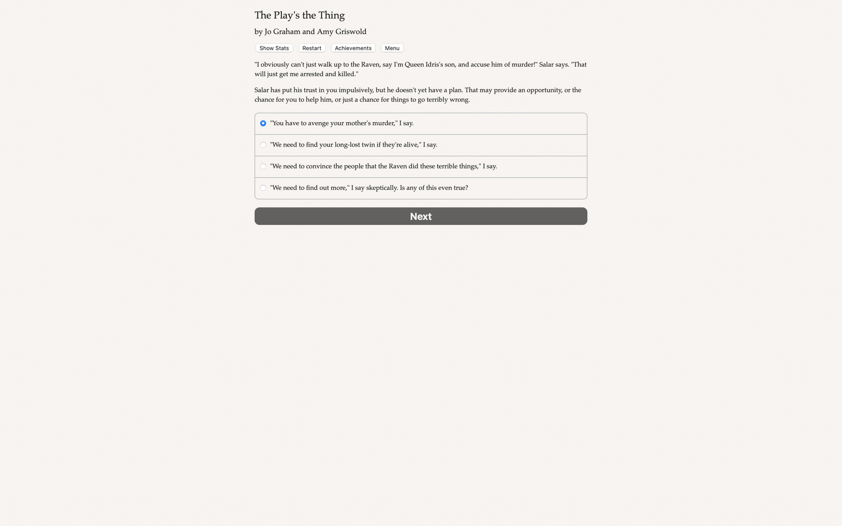 The Play's the Thing screenshot 2