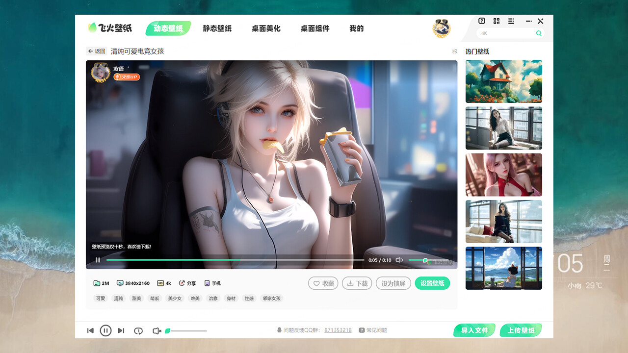 飞火动态壁纸 screenshot 3