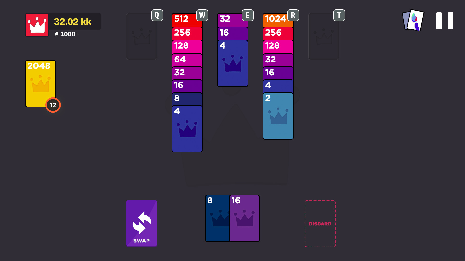 2048 Royal Cards screenshot 5