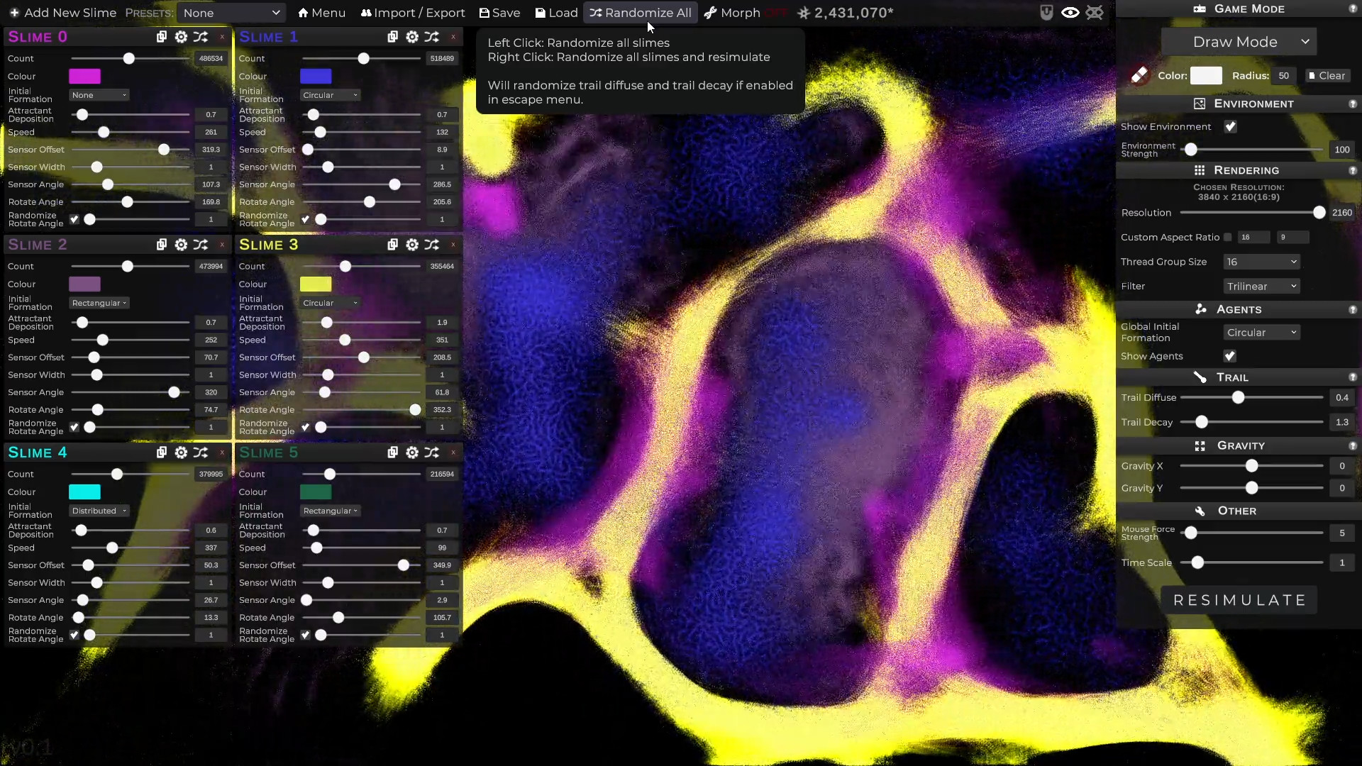 PHYSARUM: Slime Mold Simulator screenshot 4