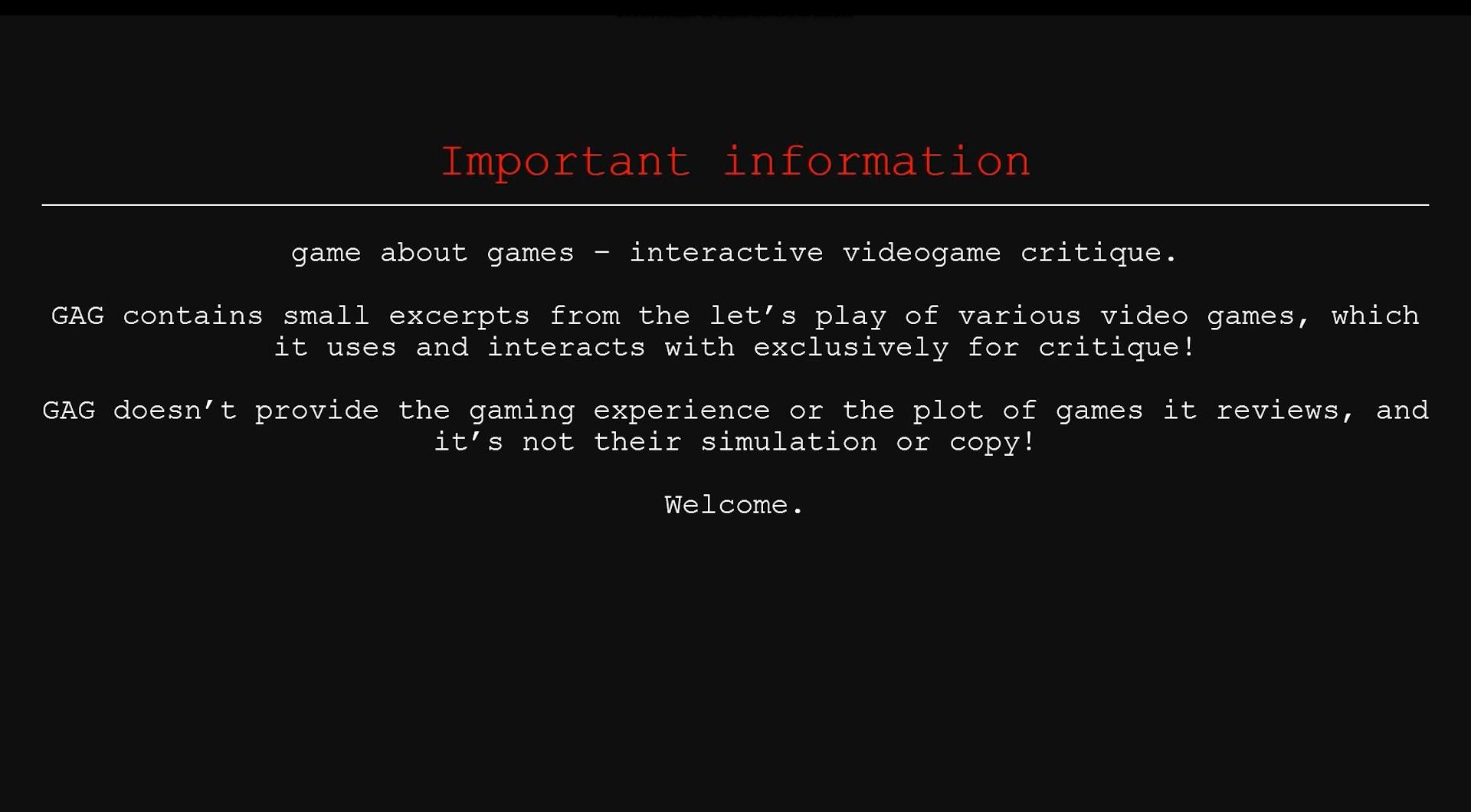 game about games - первый интерактивный "журнал" об играх screenshot 1