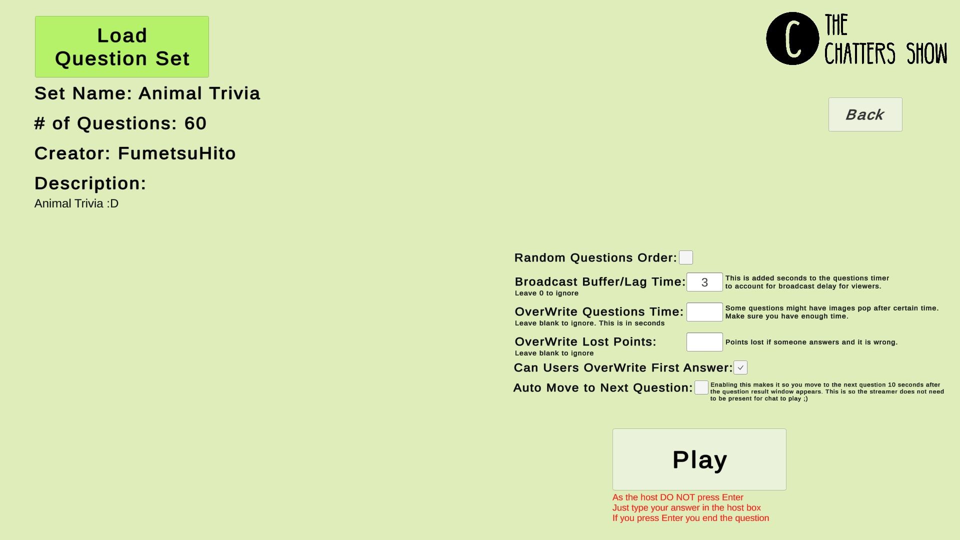 The Chatters Show Free Version screenshot 4