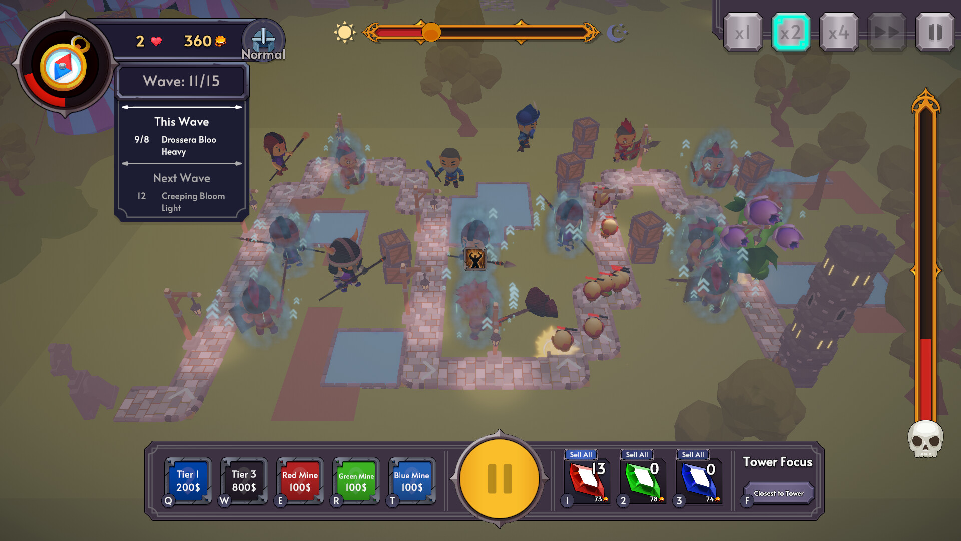 Royal Wars: Farm TD screenshot 1