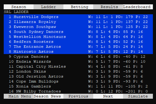 SYDE Rugby League Simulator screenshot 4