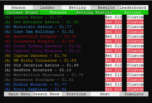 SYDE Rugby League Simulator screenshot 1