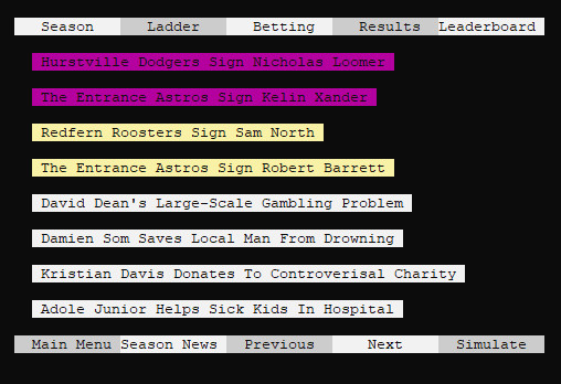 SYDE Rugby League Simulator screenshot 3