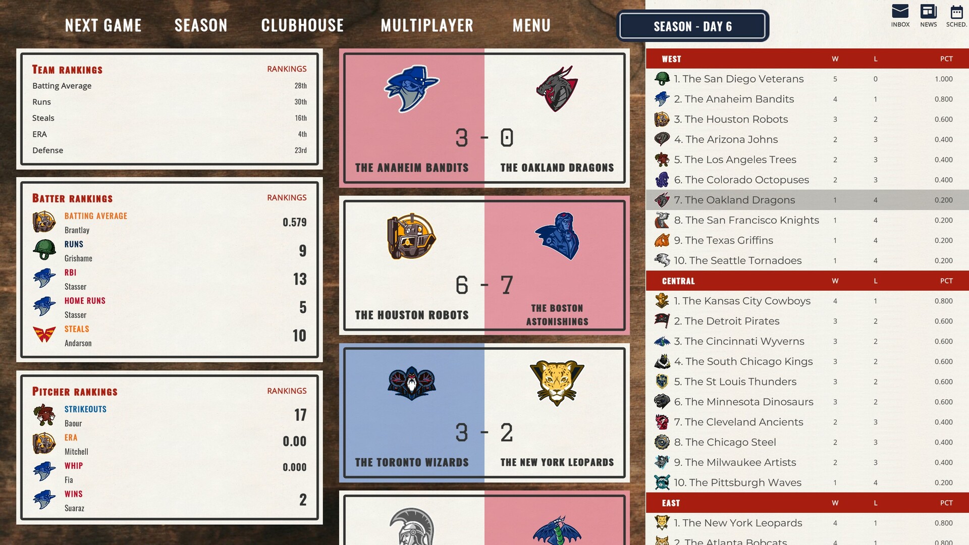 Astonishing Baseball Manager screenshot 4