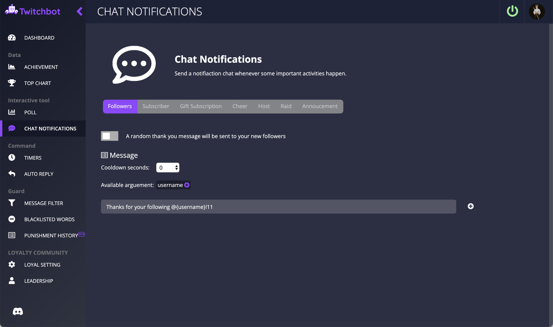 TBOT - Twitch Bot screenshot 4