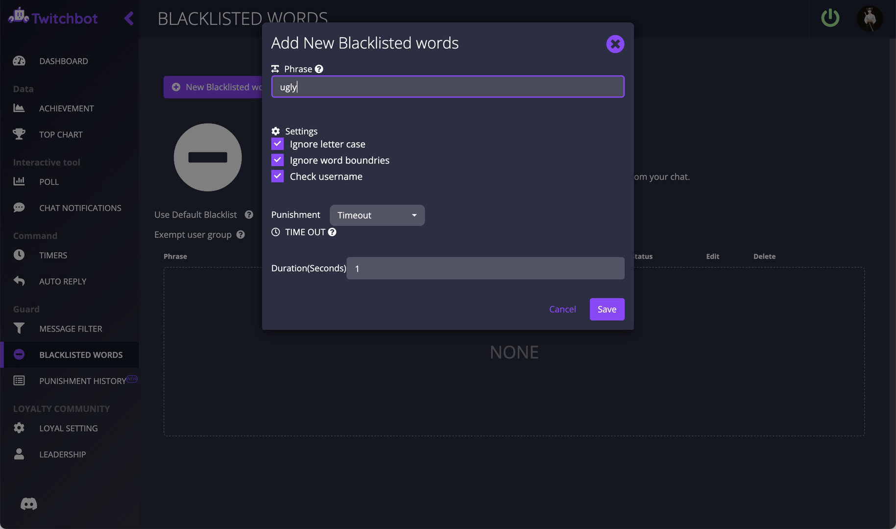 TBOT - Twitch Bot screenshot 5