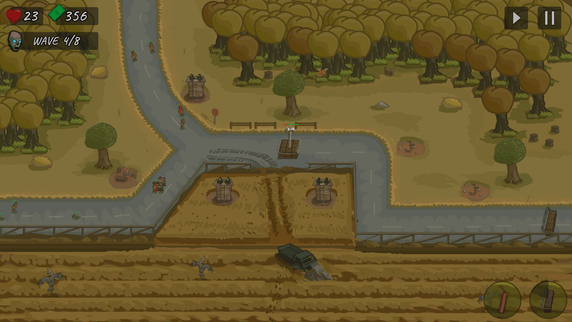 The Last Undead Waves: Defense TD screenshot 1