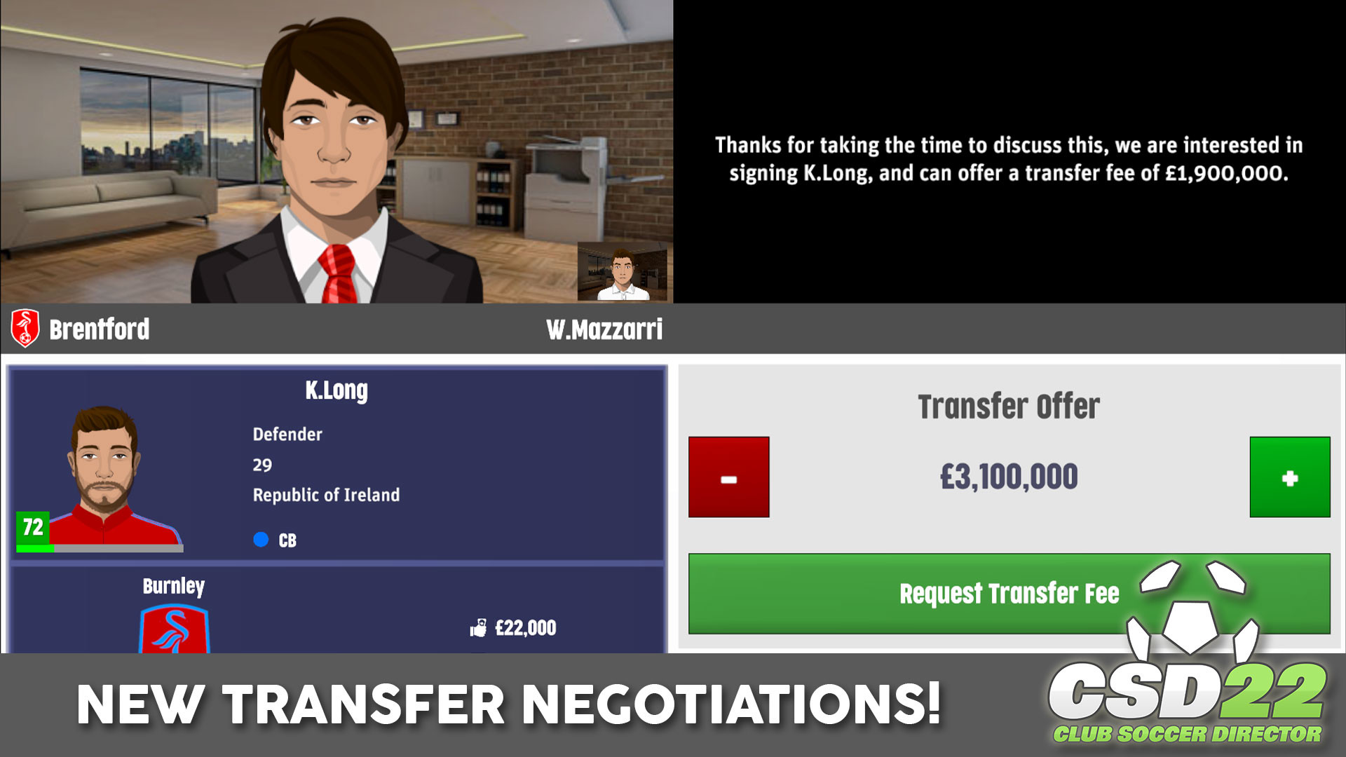 Club Soccer Director 2022 screenshot 6