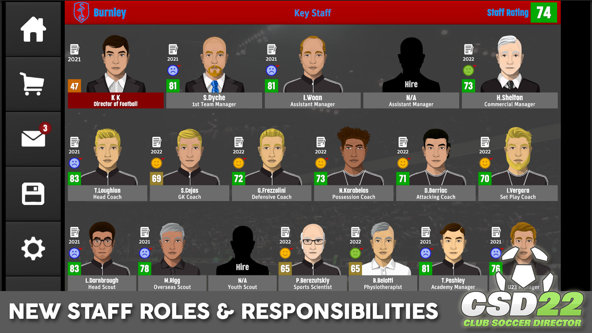 Club Soccer Director 2022 screenshot 10