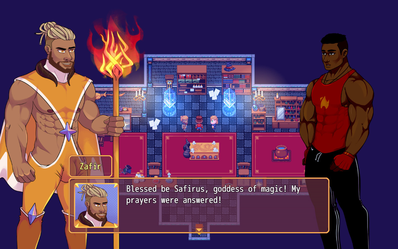 Burning Horns: A Bara Isekai JRPG screenshot 1