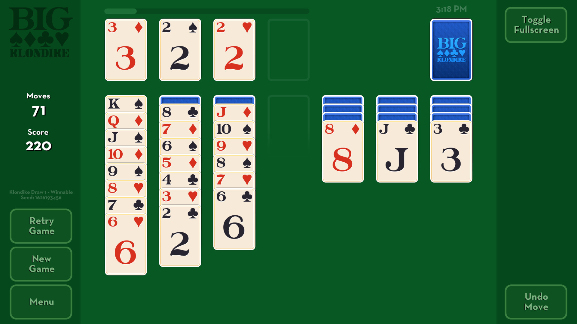 Big Klondike - Classic Solitaire screenshot 2