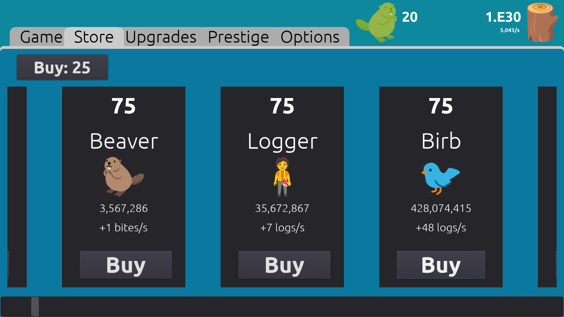 Beaver Clicker screenshot 3