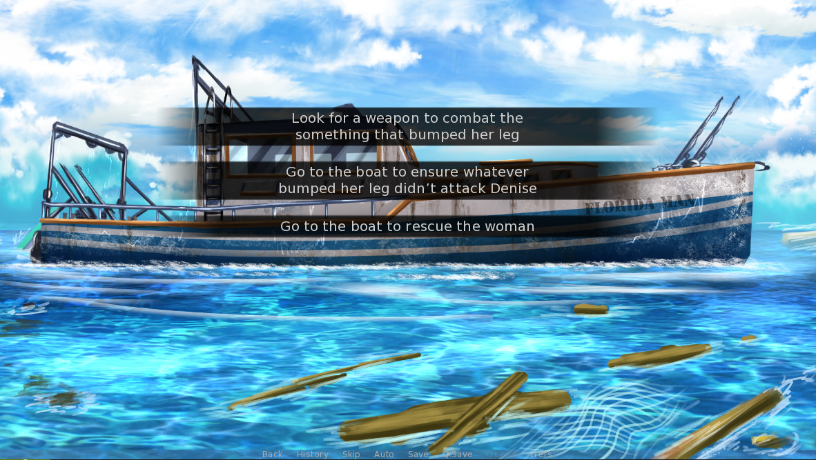 King of the Raft - A LitRPG Visual Novel Apocalypse Adventure screenshot 3