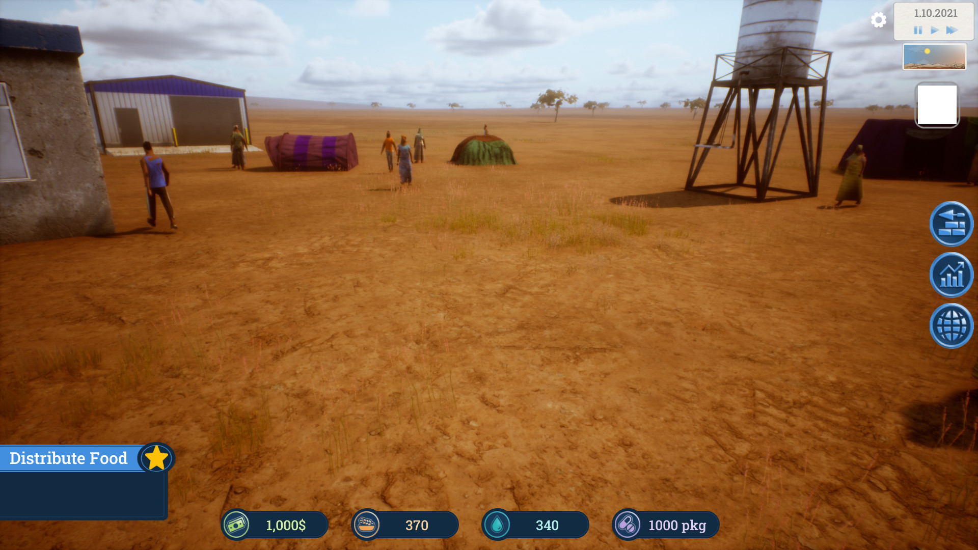 Building Hope - Refugee Camp Simulator screenshot 7