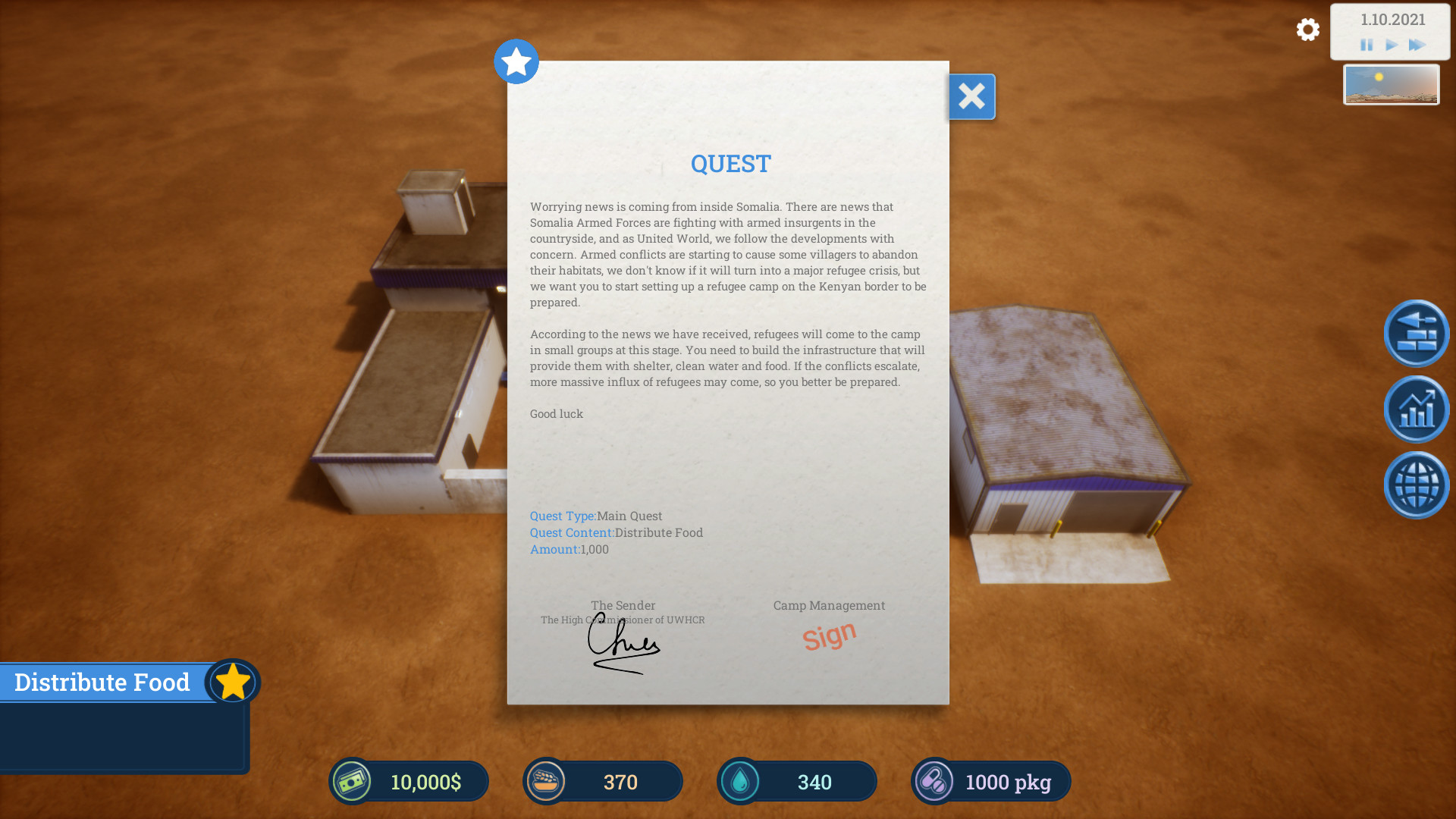 Building Hope - Refugee Camp Simulator screenshot 6