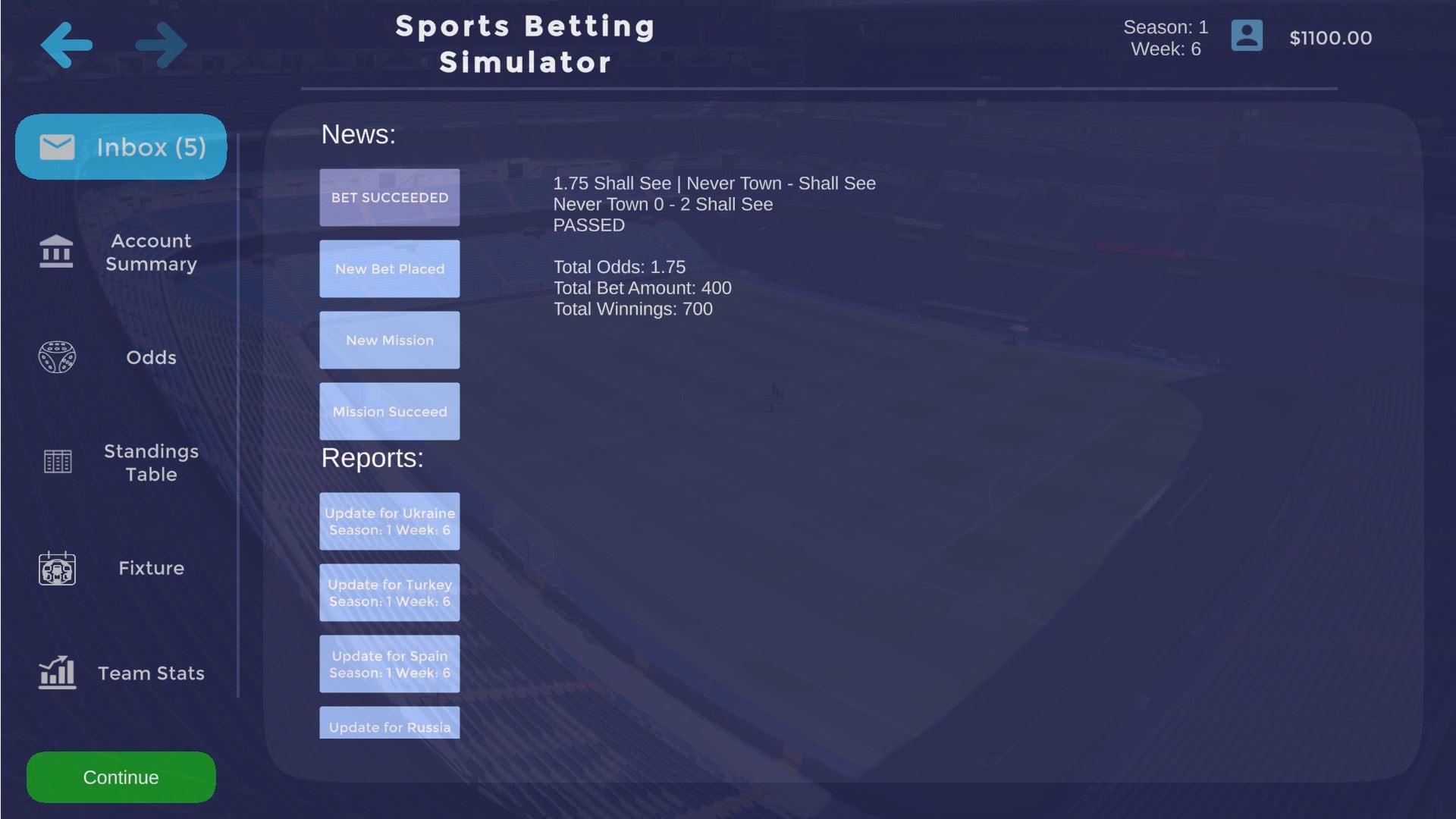 Sports Betting Simulator screenshot 5