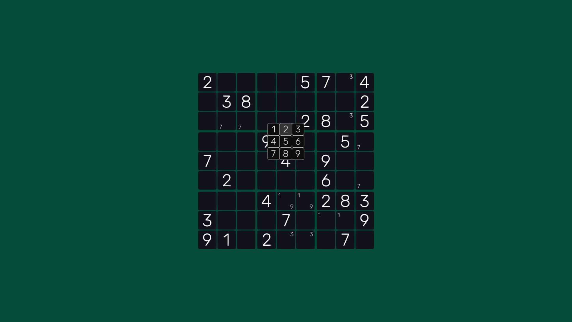 Sudoku Minimalist Infinite screenshot 2