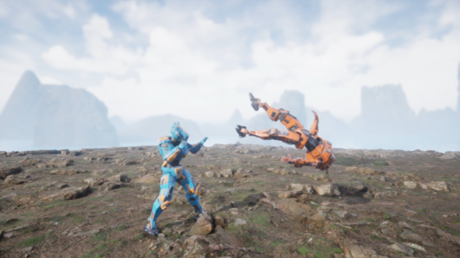 Robo pocket: 3d fighter with rollback screenshot 2