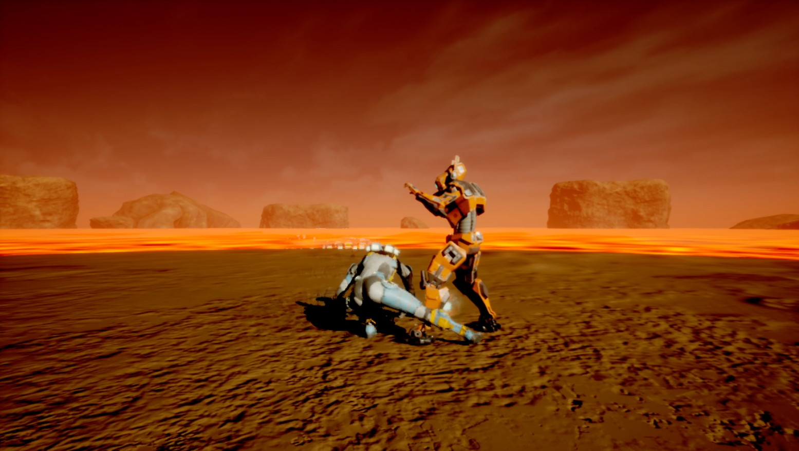 Robo pocket: 3d fighter with rollback screenshot 4