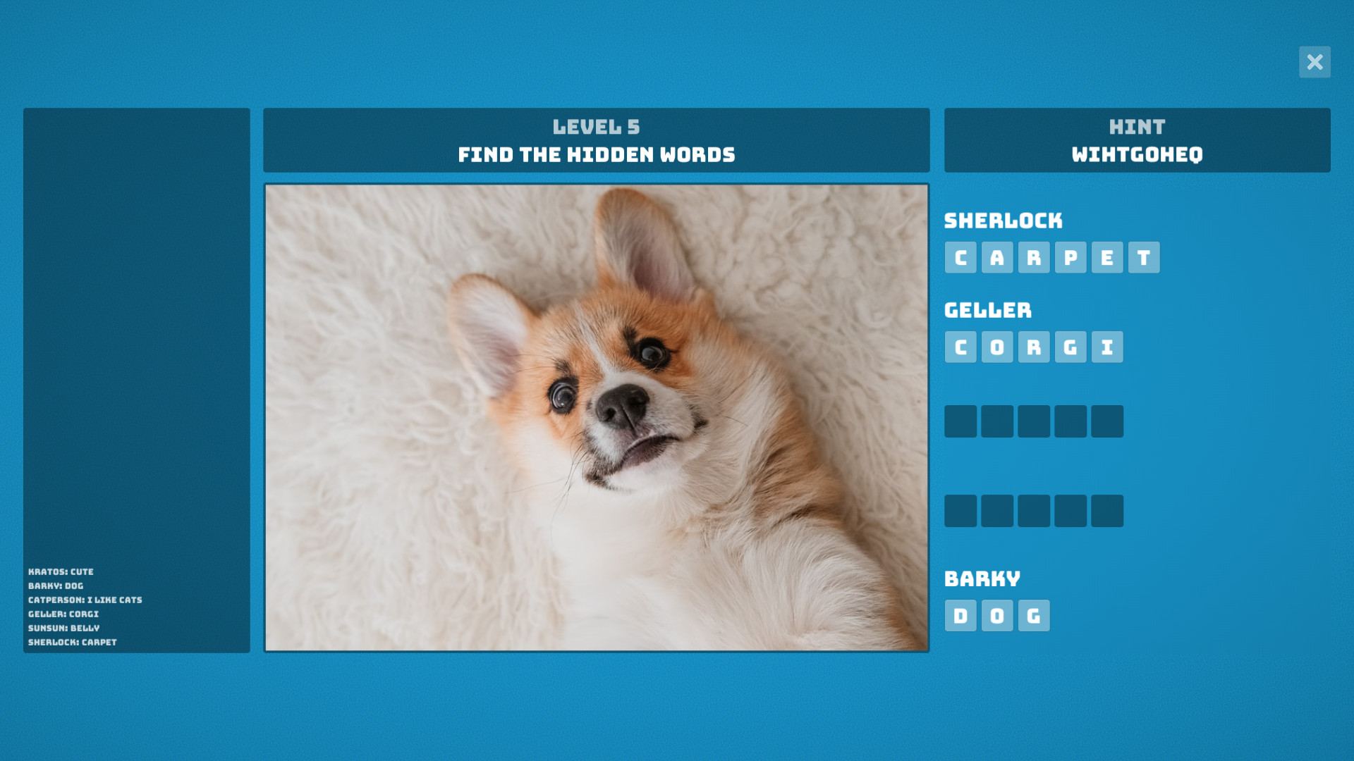 Hidden Words screenshot 1