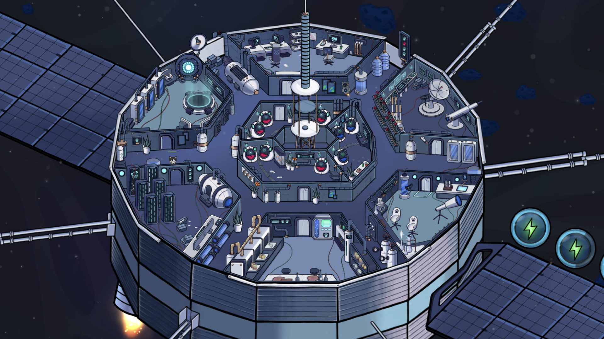 Catellite-609: feline space adventure screenshot 1
