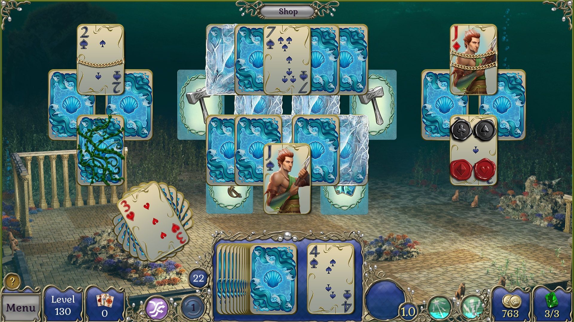 Jewel Match Atlantis Solitaire 3 - Collector's Edition screenshot 15