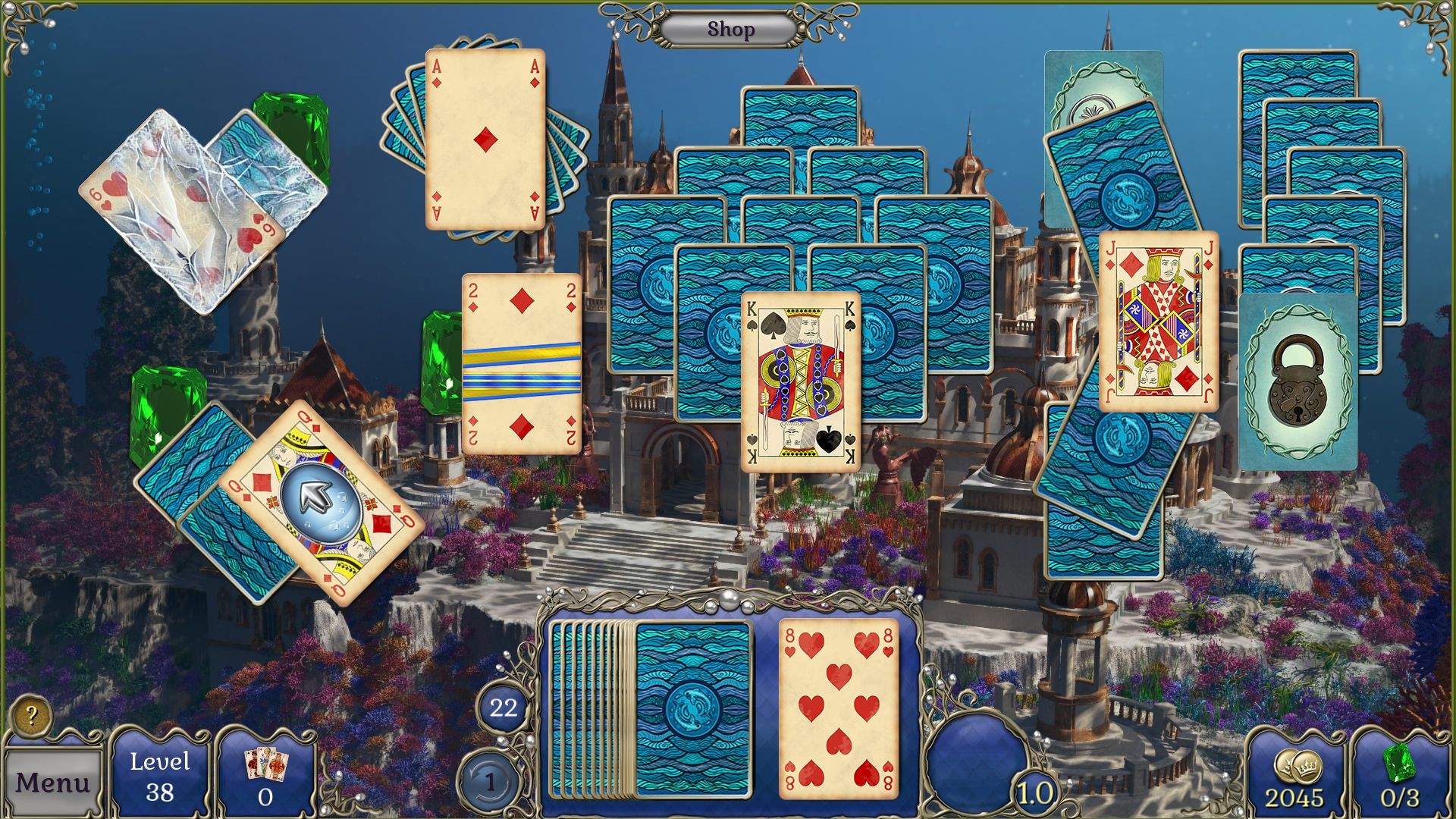 Jewel Match Atlantis Solitaire 3 - Collector's Edition screenshot 17