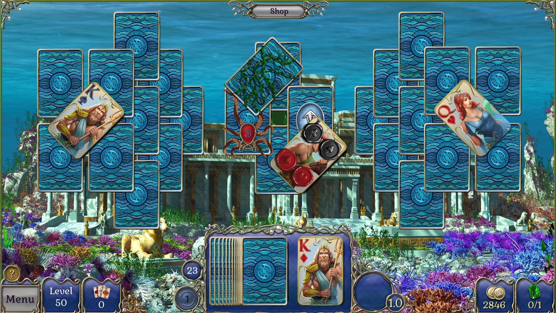 Jewel Match Atlantis Solitaire 3 - Collector's Edition screenshot 24