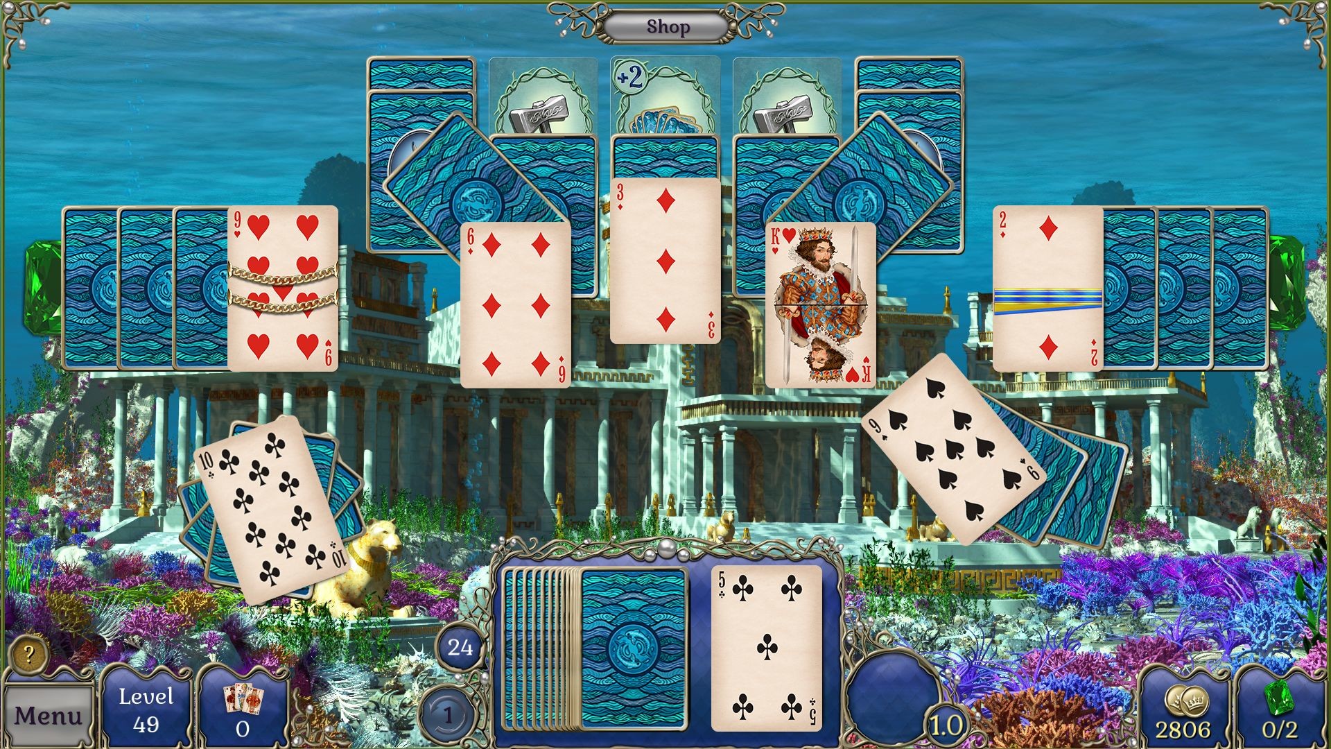 Jewel Match Atlantis Solitaire 3 - Collector's Edition screenshot 22